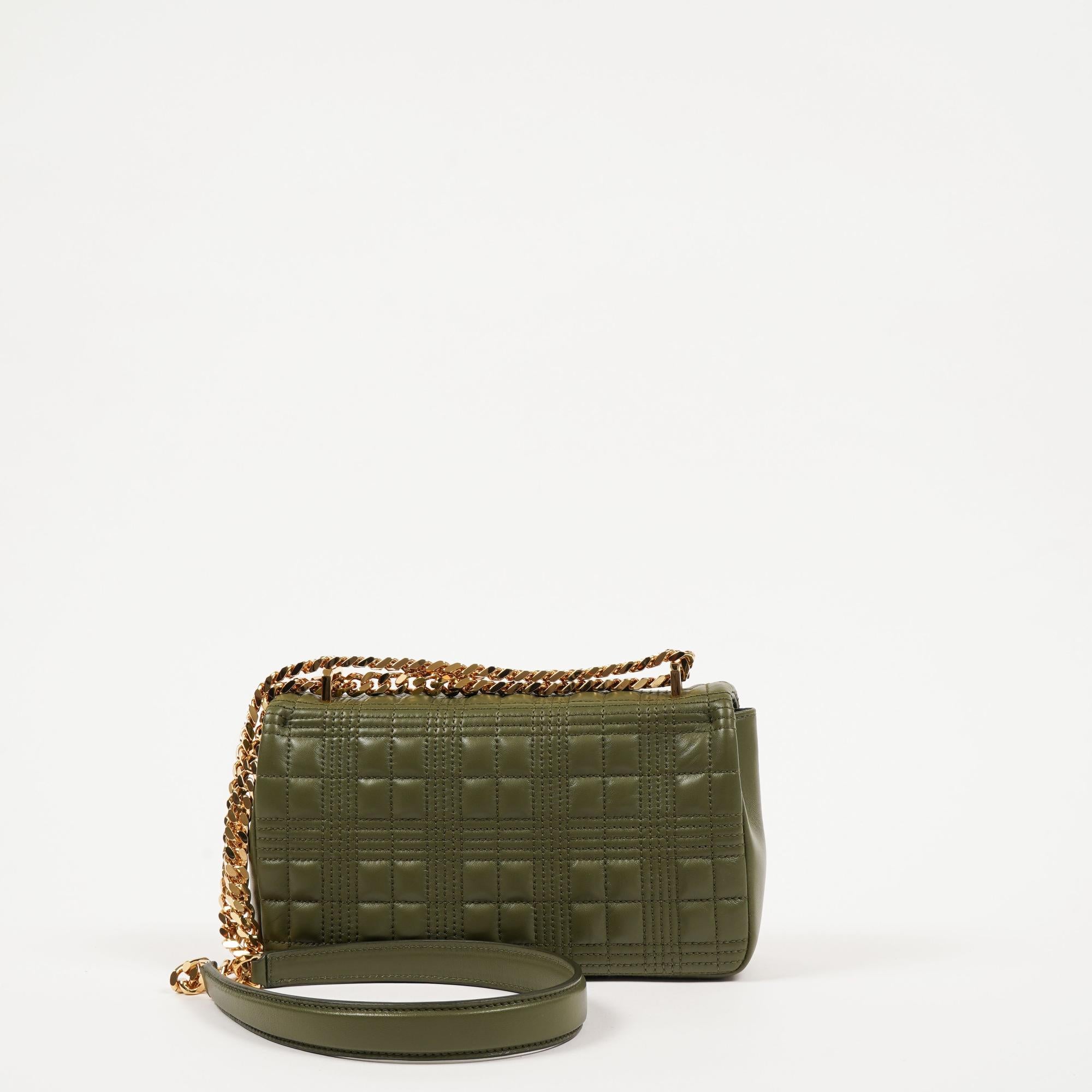 퀼팅 레더 스몰 롤라 백