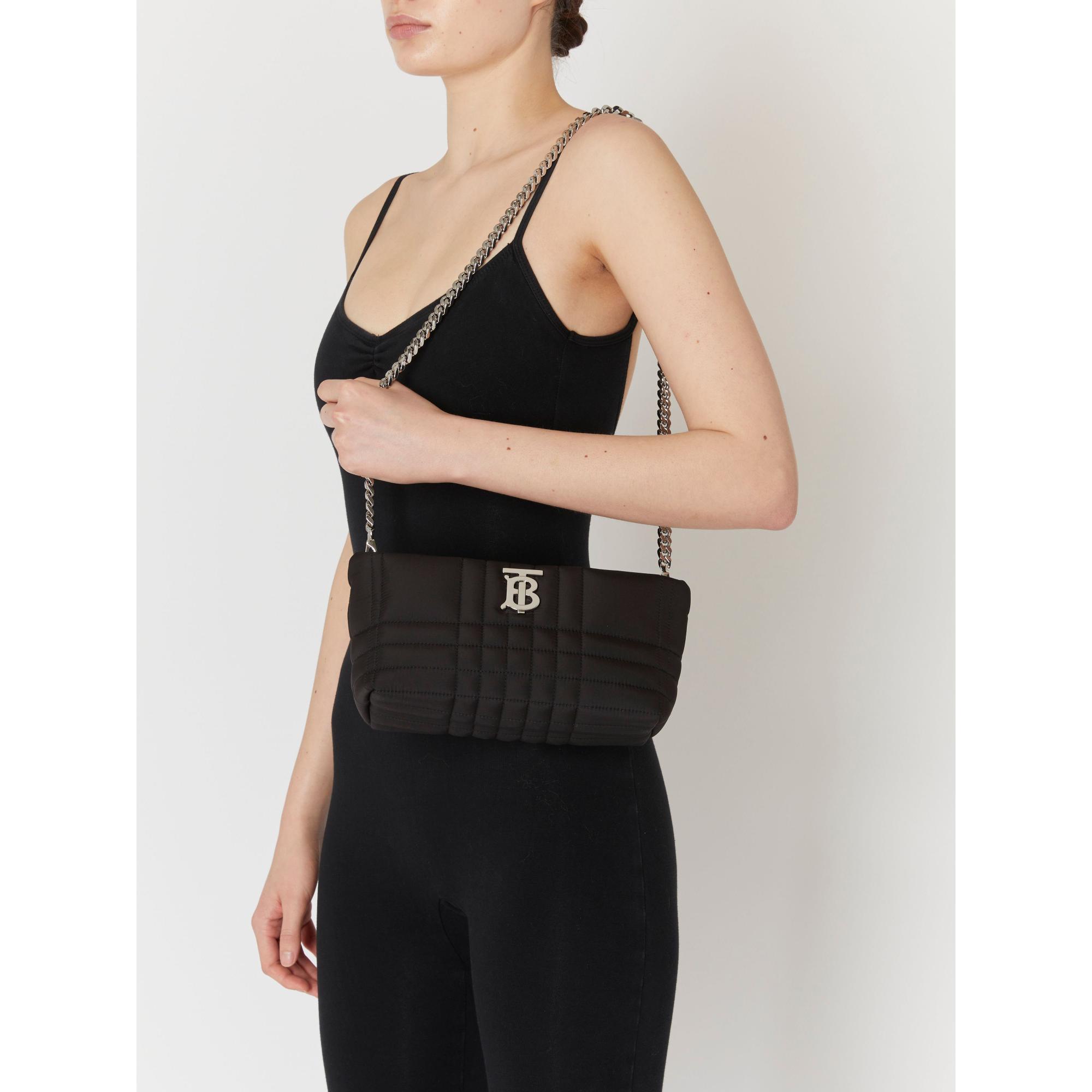 퀼팅 패브릭 스몰 소프트 롤라 백