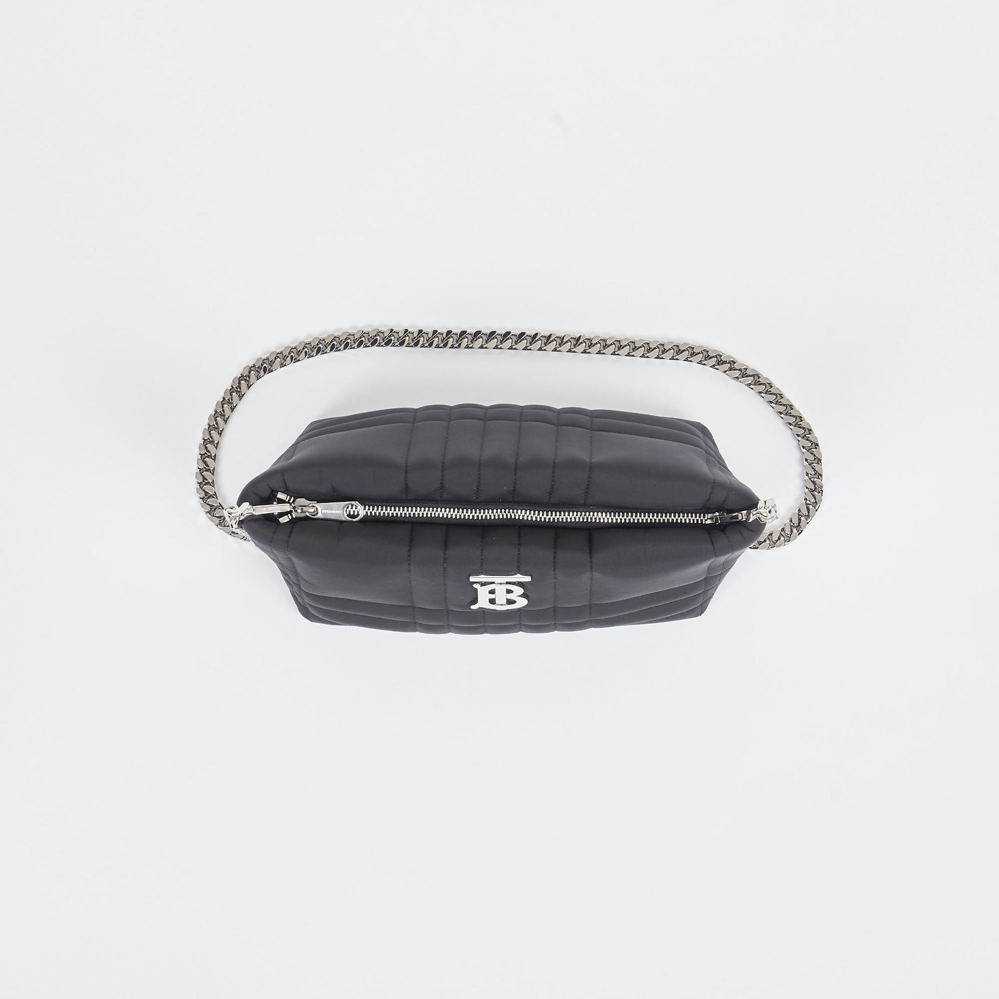 퀼팅 패브릭 스몰 소프트 롤라 백