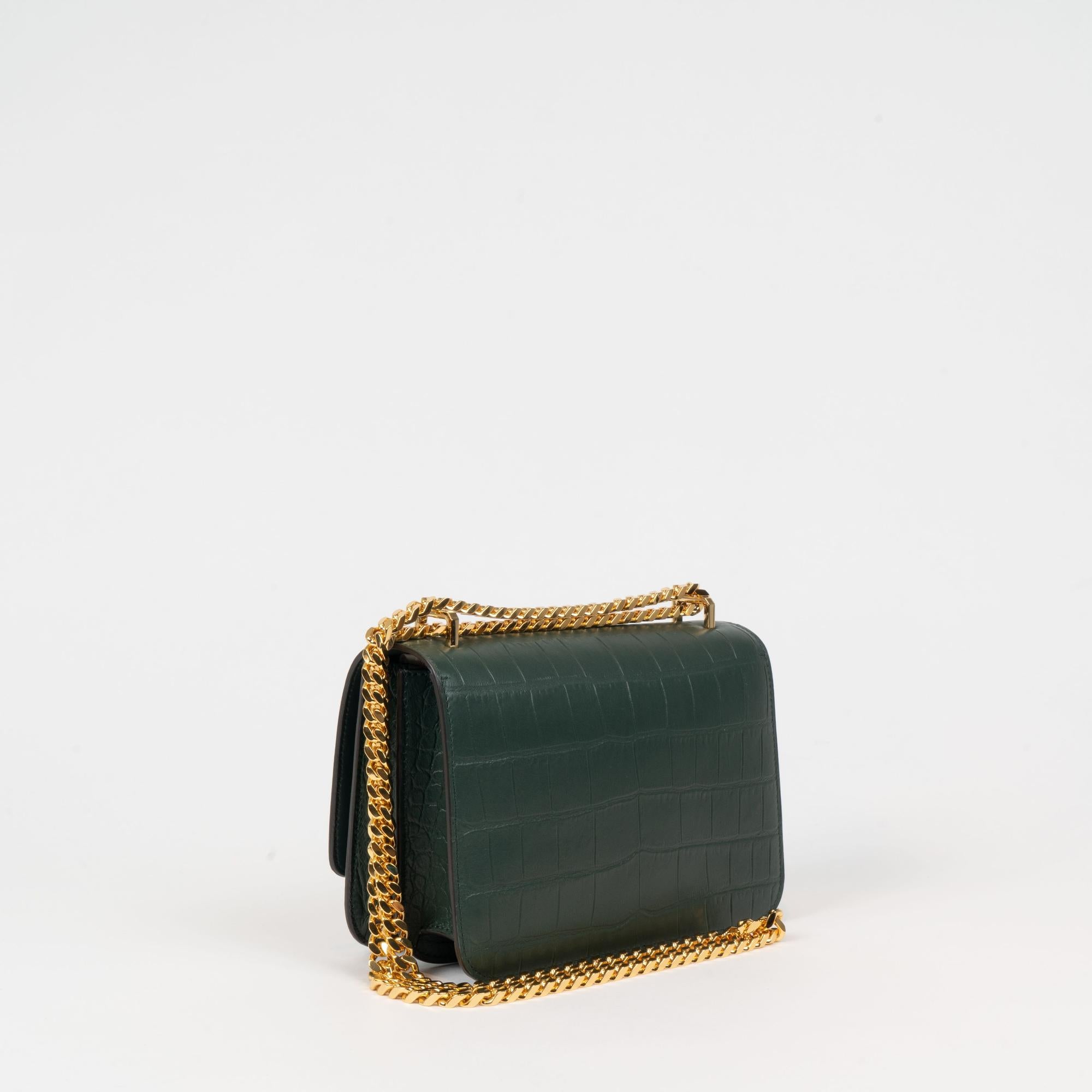 엠보싱 레더 스몰 TB 백