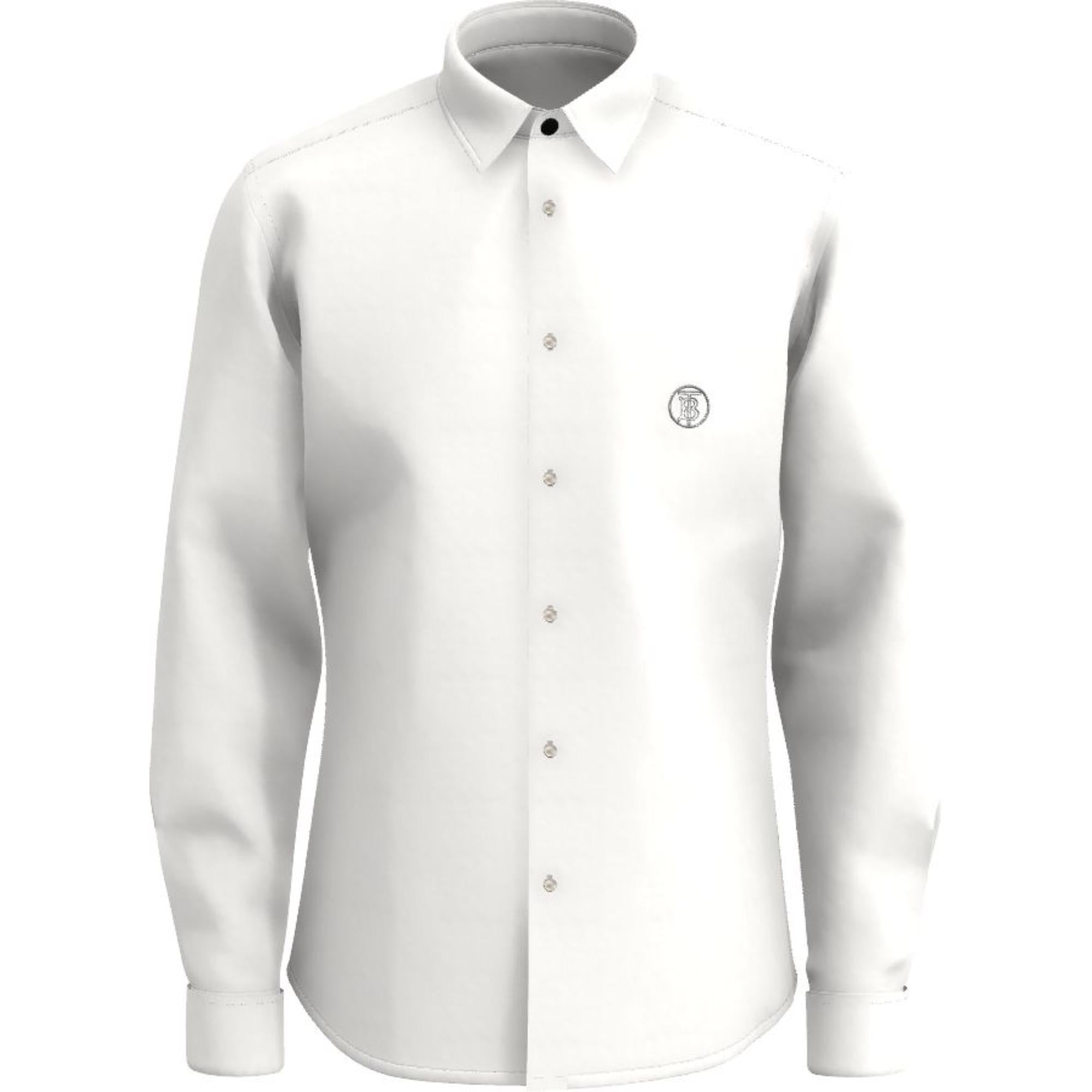 모노그램 모티프 테크니컬 코튼 셔츠