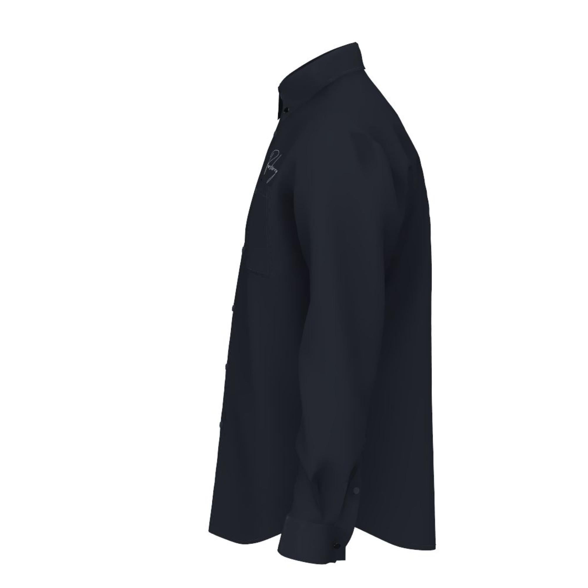 엠브로이더리 로고 코튼 셔츠