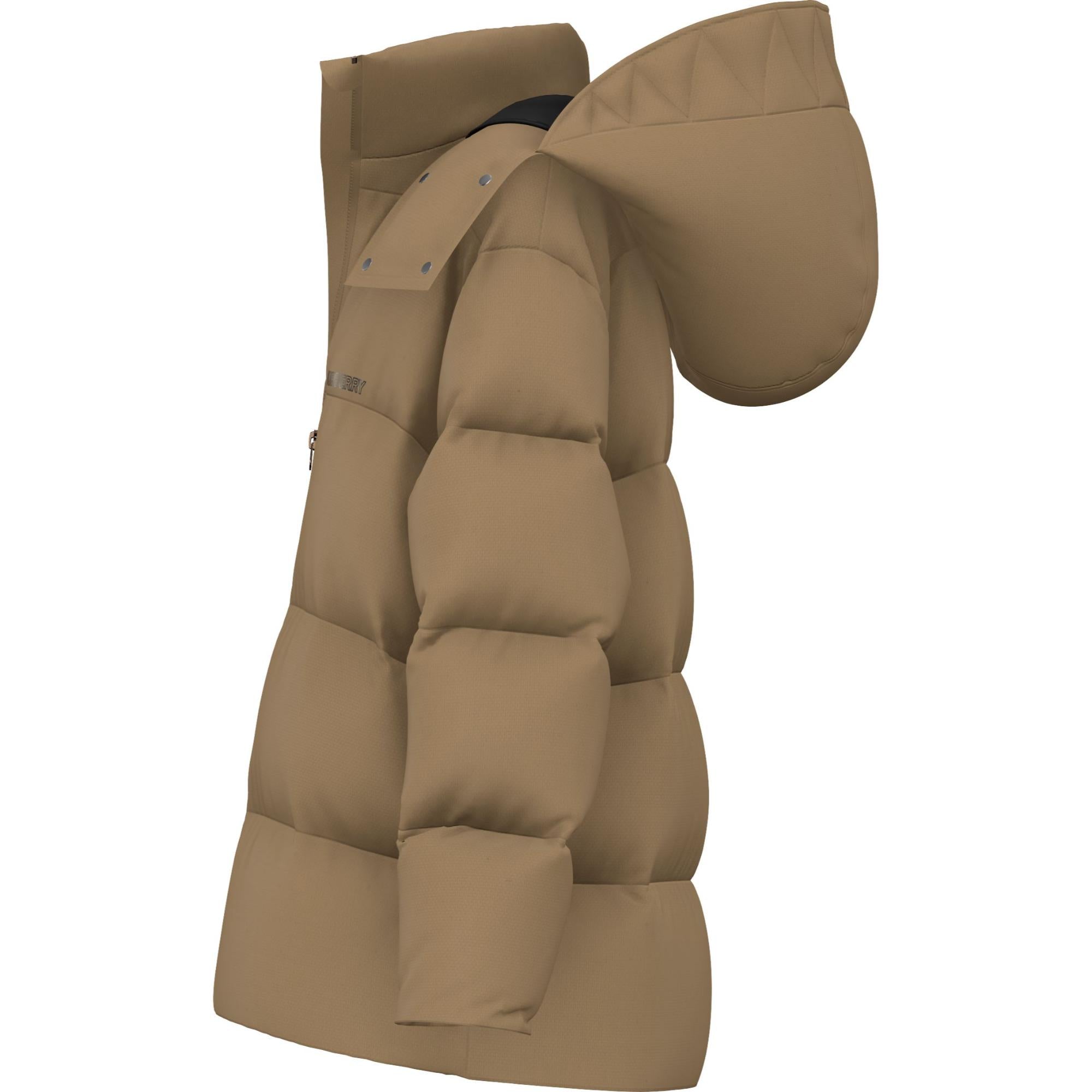 디태처블 워머 나일론 후드 퍼퍼 재킷