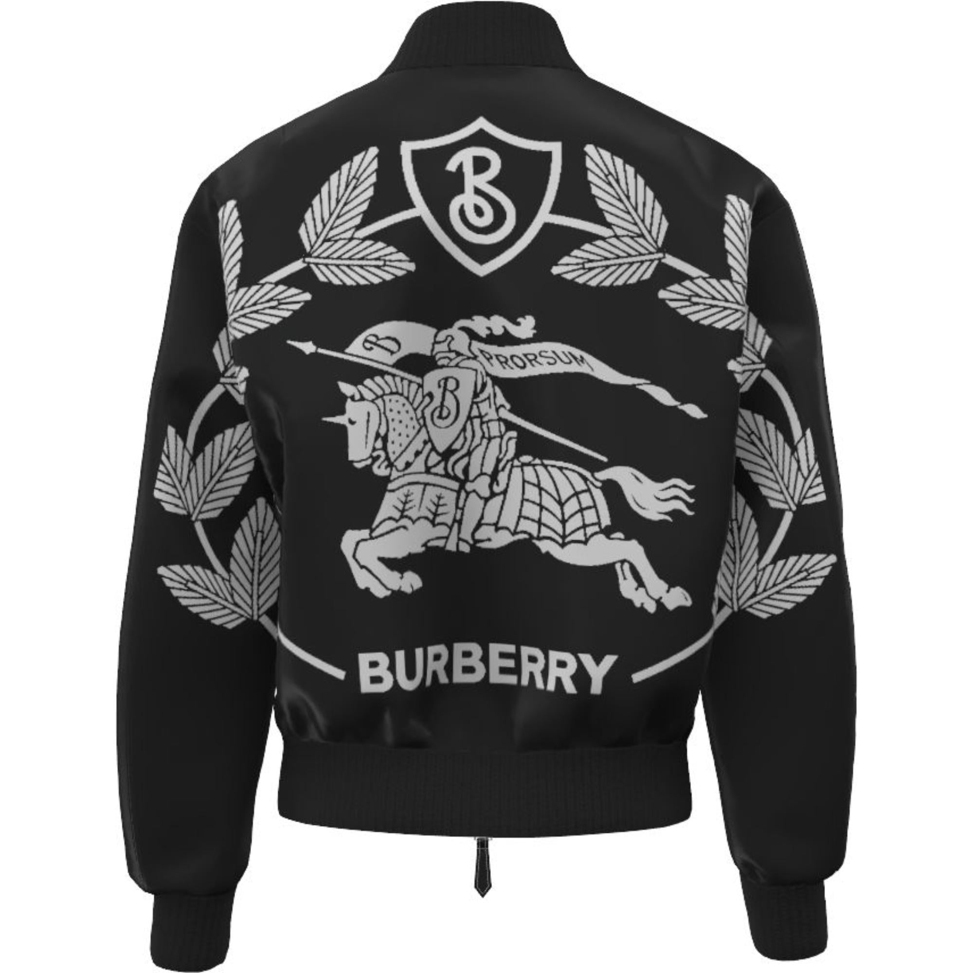 EKD 프린트 코튼 오버사이즈 보머 재킷