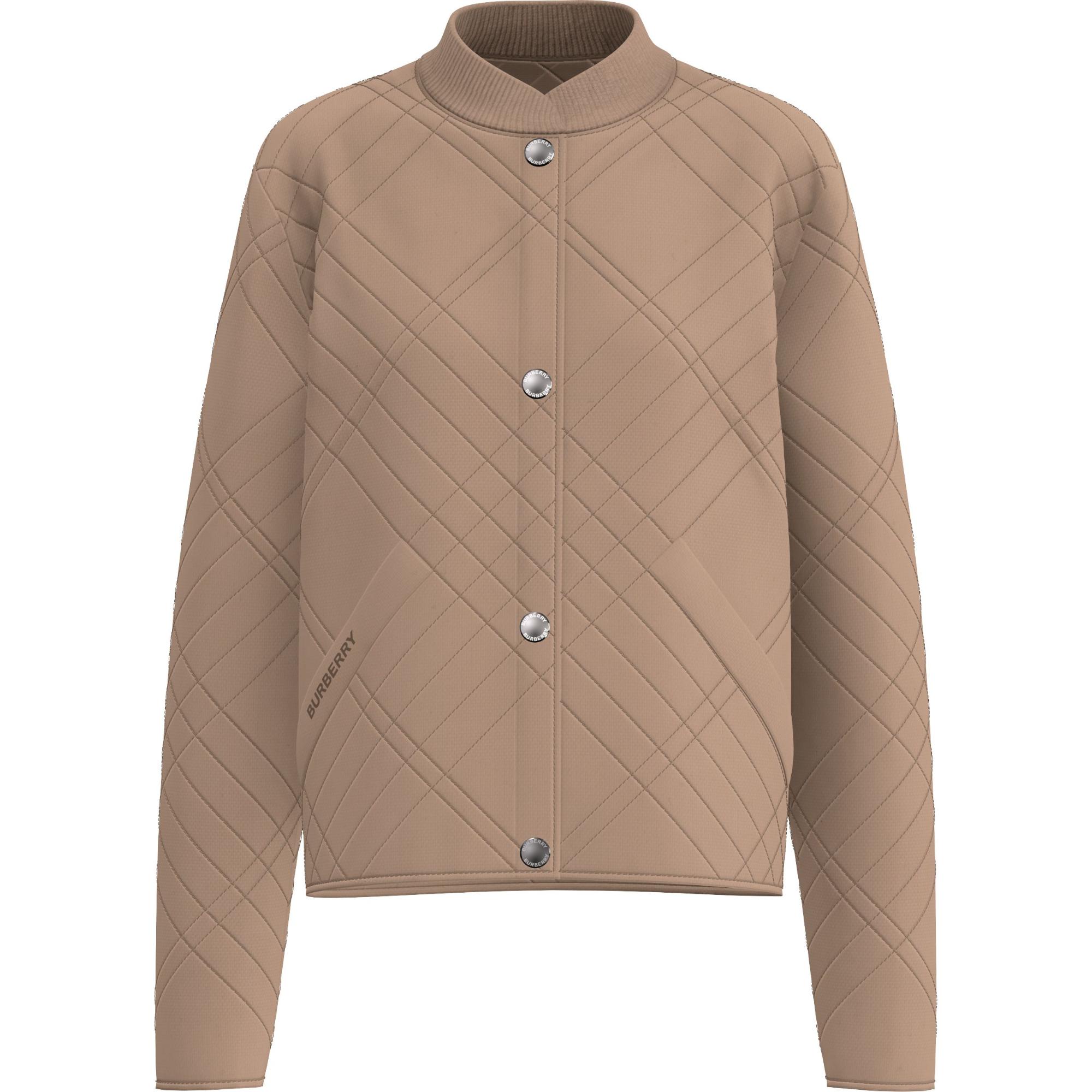 로고 디테일 라이트 퀼팅 재킷