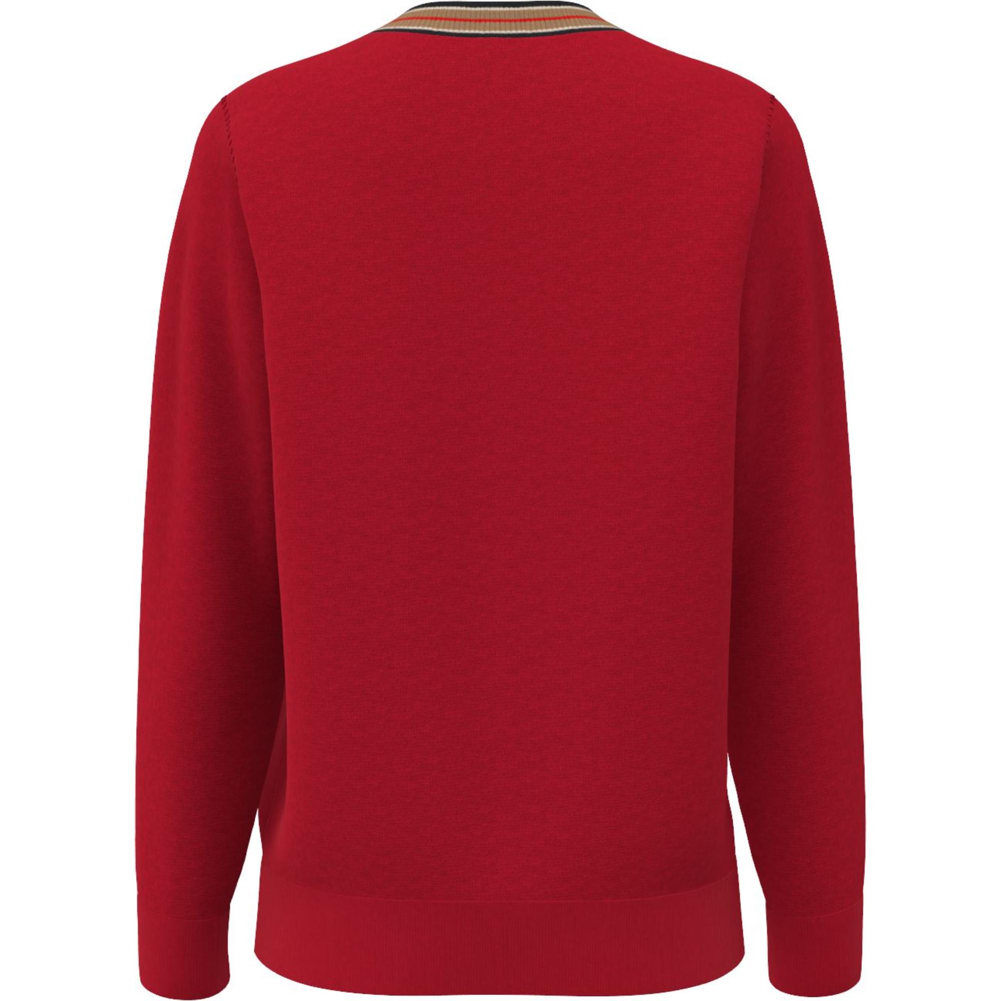 스트라이프 디테일 캐시미어 스웨터