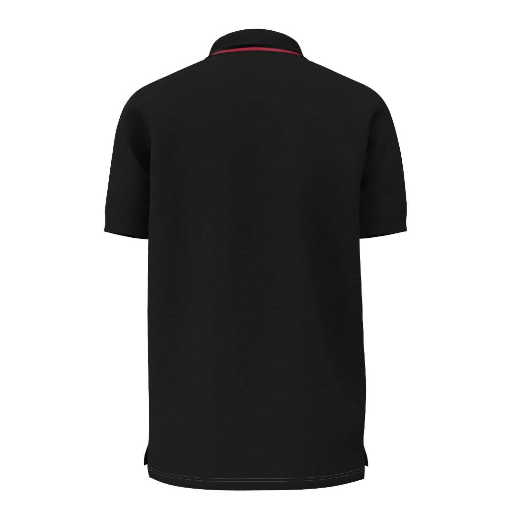 아이콘 스트라이프 플래킷 코튼 피케 폴로셔츠