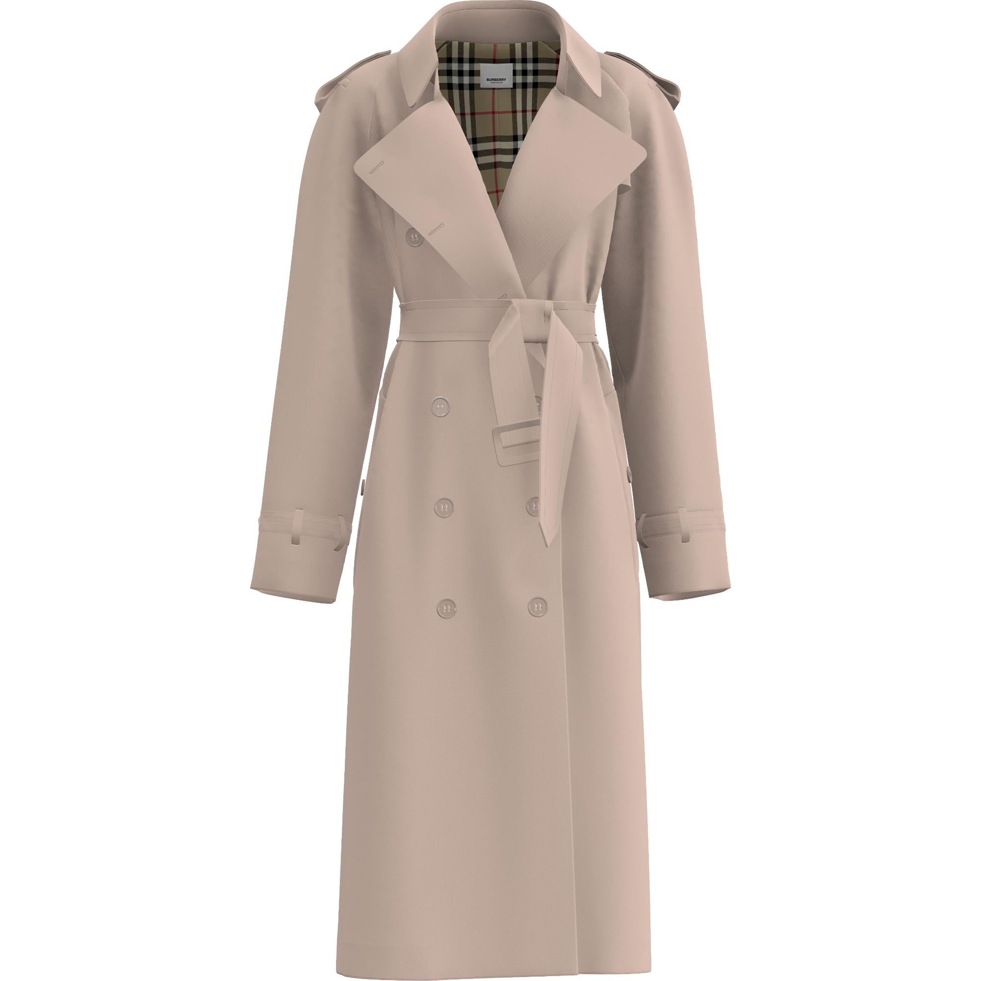 코튼 개버딘 트렌치코트