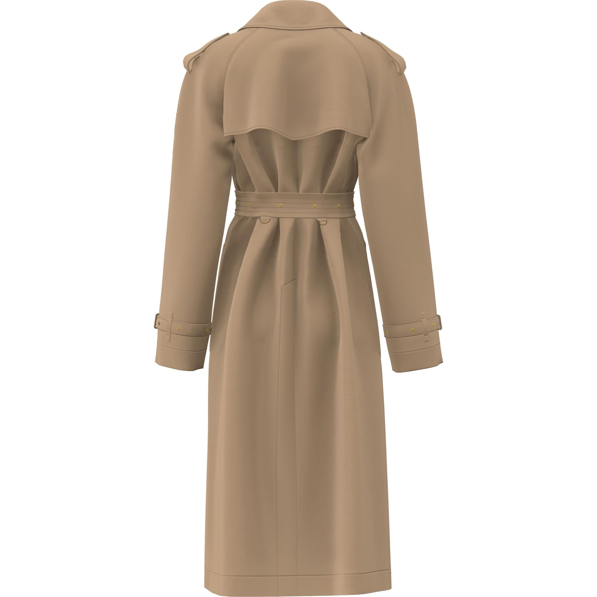 롱 워털루 트렌치코트