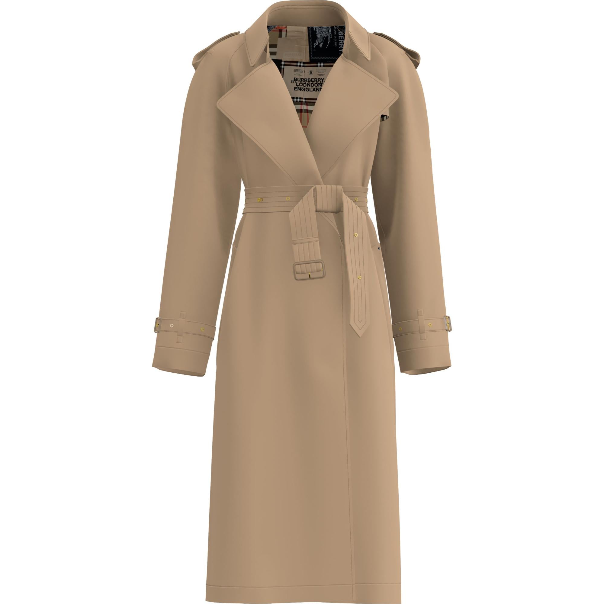 롱 워털루 트렌치코트