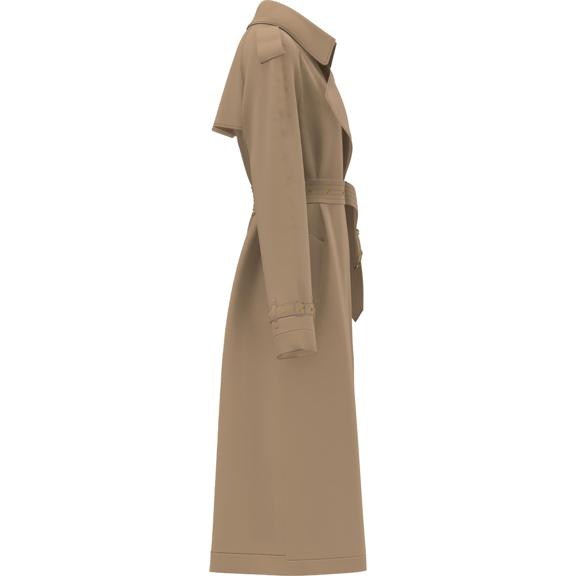 롱 워털루 트렌치코트