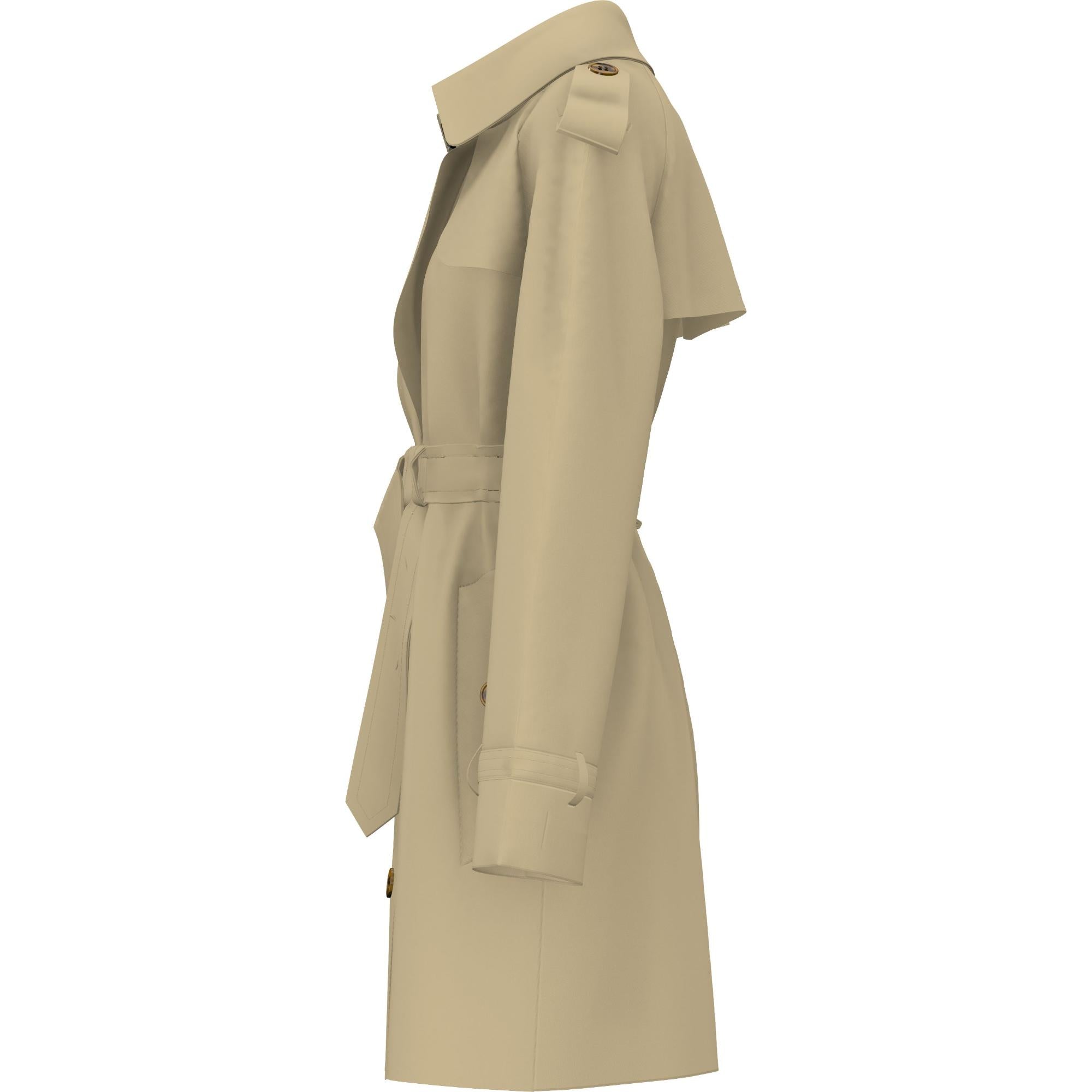 쇼트 라이트 워털루 트렌치코트