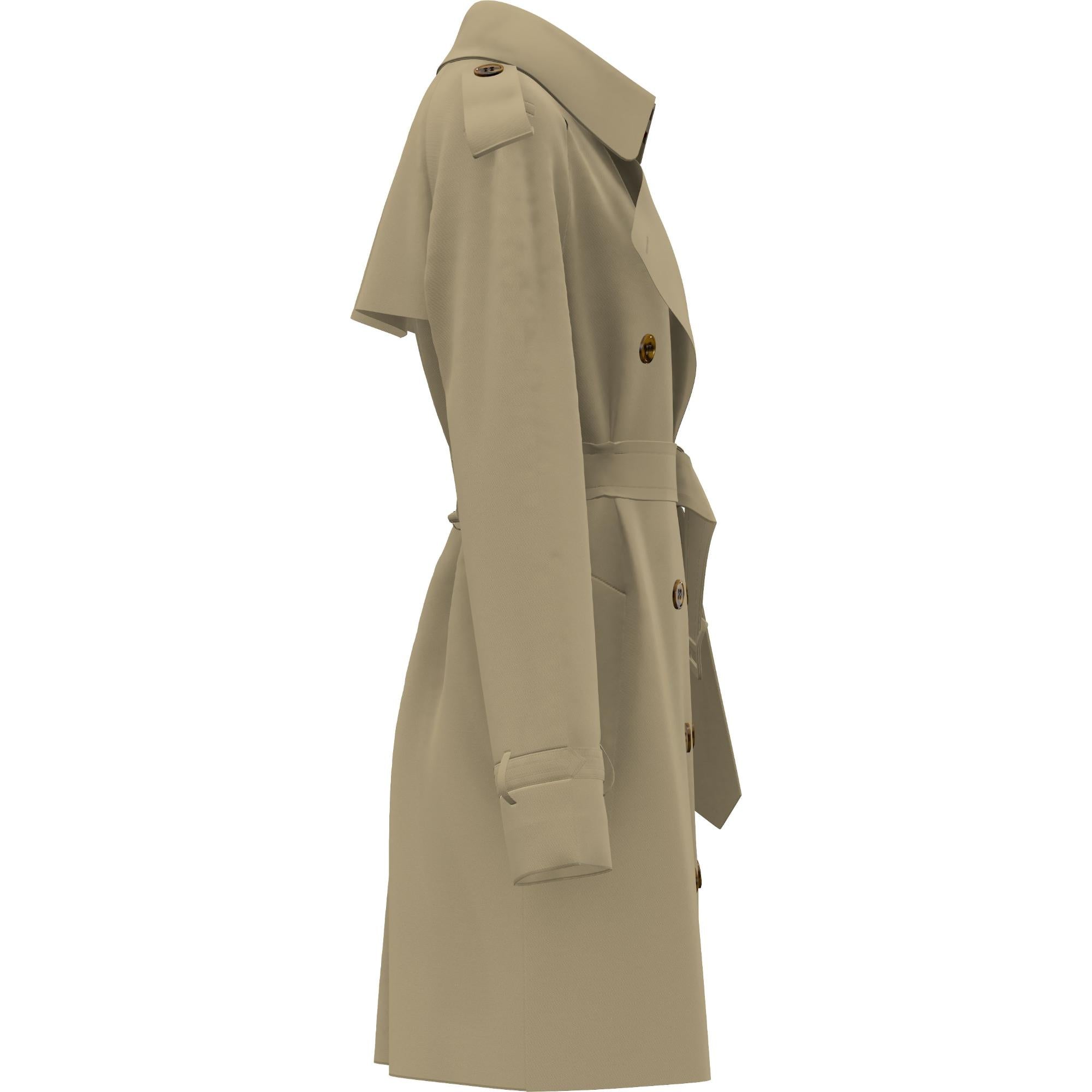 쇼트 라이트 워털루 트렌치코트