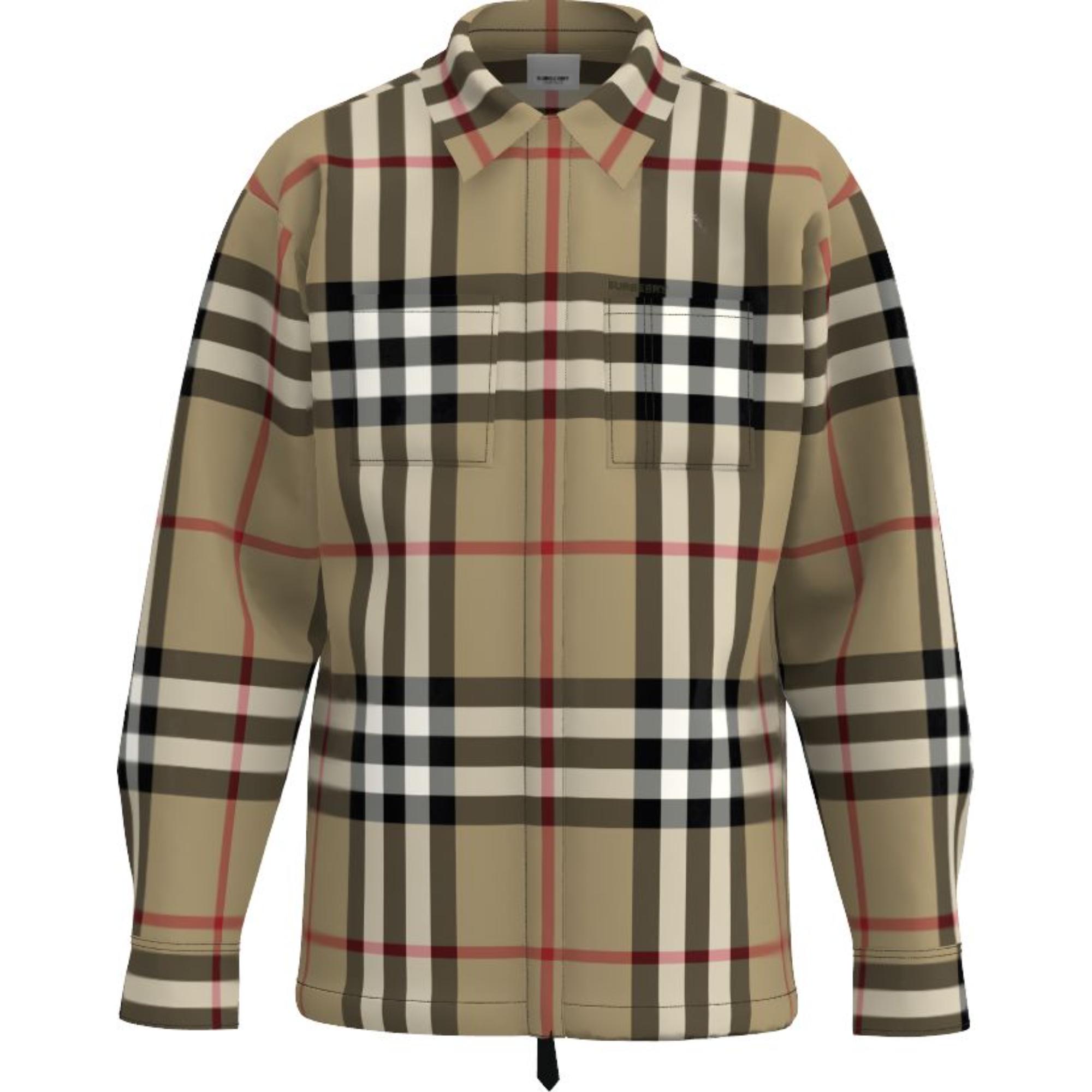 이그재저레이트 체크 코튼 오버사이즈 셔츠