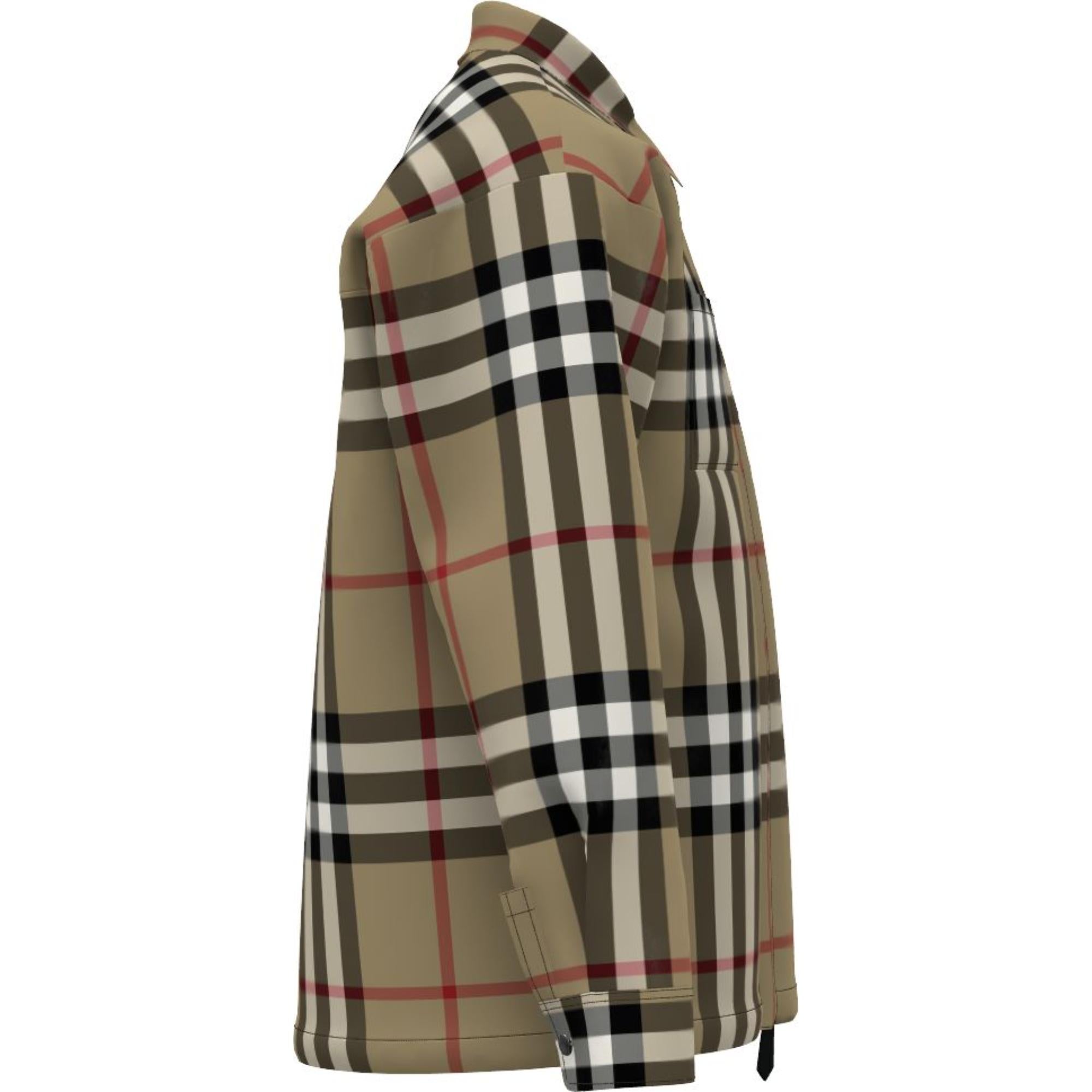 이그재저레이트 체크 코튼 오버사이즈 셔츠