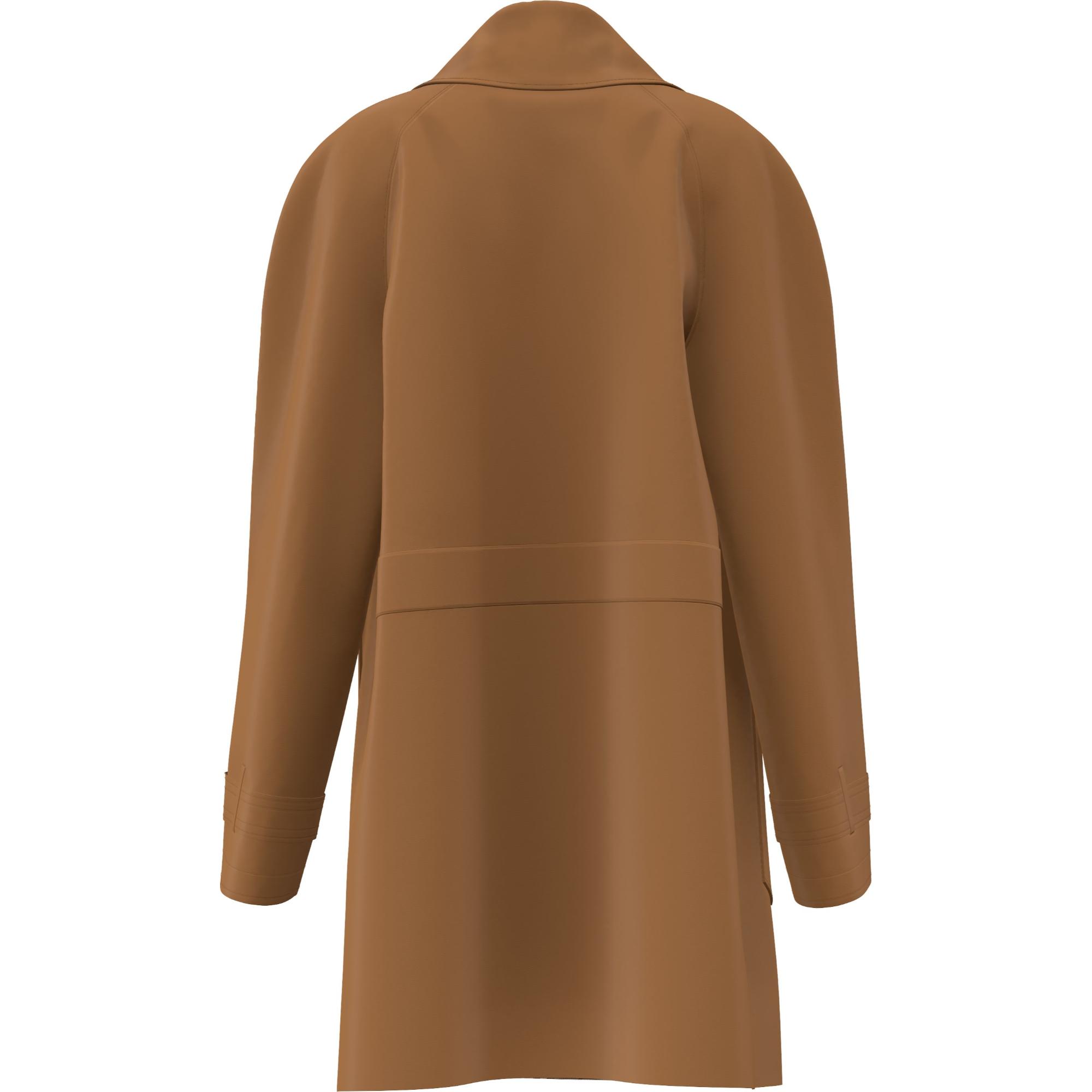 미드 렝스 체크 라펠 개버딘 카 코트